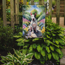 Load image into Gallery viewer, English Bull Terrier Spring Path Garden Flag  – Dog-Themed Floral Outdoor Decor