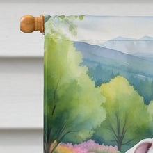 Load image into Gallery viewer, English Bulldog Spring Path House Flag