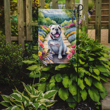 Load image into Gallery viewer, English Bulldog Spring Path Garden Flag  – Dog-Themed Floral Outdoor Decor