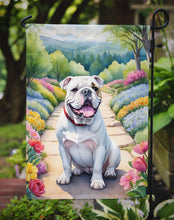Load image into Gallery viewer, English Bulldog Spring Path Garden Flag  – Dog-Themed Floral Outdoor Decor