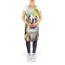 Load image into Gallery viewer, English Bulldog Spring Path Apron – Artist-Designed Kitchen, BBQ &amp; Craft Apron