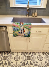 Load image into Gallery viewer, English Foxhound Spring Path Kitchen Towel