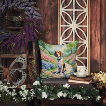 Load image into Gallery viewer, English Foxhound Spring Path Throw Pillow