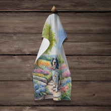Load image into Gallery viewer, English Setter Spring Path Kitchen Towel