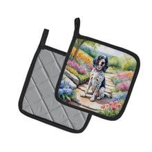 Load image into Gallery viewer, English Setter Spring Path Pot Holders - Set of 2 Decorative Kitchen Helpers | Made in the USA