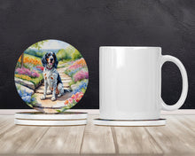 Load image into Gallery viewer, English Setter Spring Path Large Sandstone Coasters Pack of 4