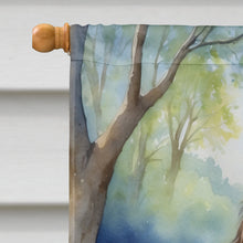 Load image into Gallery viewer, English Springer Spaniel Spring Path House Flag