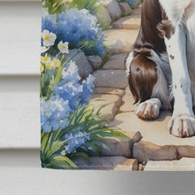 Load image into Gallery viewer, English Springer Spaniel Spring Path House Flag