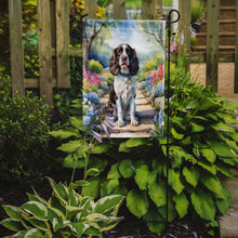 Load image into Gallery viewer, English Springer Spaniel Spring Path Garden Flag  – Dog-Themed Floral Outdoor Decor