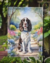 Load image into Gallery viewer, English Springer Spaniel Spring Path Garden Flag  – Dog-Themed Floral Outdoor Decor