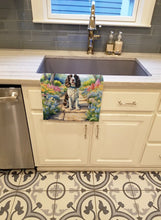 Load image into Gallery viewer, English Springer Spaniel Spring Path Kitchen Towel