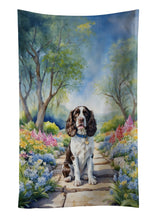Load image into Gallery viewer, English Springer Spaniel Spring Path Kitchen Towel