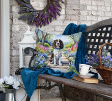 Load image into Gallery viewer, English Springer Spaniel Spring Path Throw Pillow