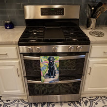 Load image into Gallery viewer, Flat-Coated Retriever Spring Path Kitchen Towel