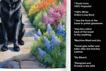 Load image into Gallery viewer, Flat-Coated Retriever Spring Path Kitchen Towel