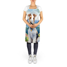 Load image into Gallery viewer, Fox Terrier Spring Path Apron – Artist-Designed Kitchen, BBQ &amp; Craft Apron