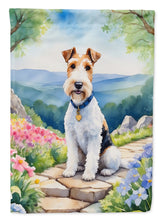 Load image into Gallery viewer, Fox Terrier Spring Path House Flag
