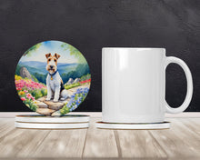 Load image into Gallery viewer, Fox Terrier Spring Path Large Sandstone Coasters Pack of 4