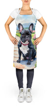 Load image into Gallery viewer, French Bulldog Spring Path Apron – Artist-Designed Kitchen, BBQ &amp; Craft Apron