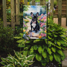 Load image into Gallery viewer, French Bulldog Spring Path Garden Flag  – Dog-Themed Floral Outdoor Decor
