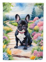 Load image into Gallery viewer, French Bulldog Spring Path Garden Flag  – Dog-Themed Floral Outdoor Decor