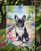 Load image into Gallery viewer, French Bulldog Spring Path Garden Flag  – Dog-Themed Floral Outdoor Decor