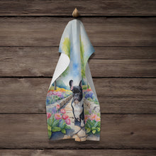 Load image into Gallery viewer, French Bulldog Spring Path Kitchen Towel