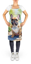 Load image into Gallery viewer, French Bulldog Spring Path Apron – Artist-Designed Kitchen, BBQ &amp; Craft Apron