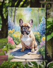 Load image into Gallery viewer, French Bulldog Spring Path Garden Flag  – Dog-Themed Floral Outdoor Decor