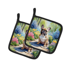 Load image into Gallery viewer, French Bulldog Spring Path Pot Holders - Set of 2 Decorative Kitchen Helpers | Made in the USA