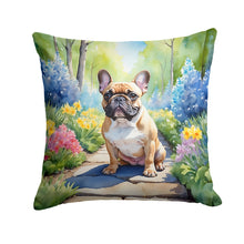 Load image into Gallery viewer, French Bulldog Spring Path Throw Pillow