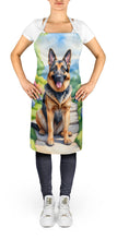 Load image into Gallery viewer, German Shepherd Spring Path Apron – Artist-Designed Kitchen, BBQ &amp; Craft Apron