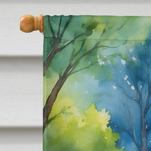 Load image into Gallery viewer, German Shepherd Spring Path House Flag