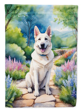 Load image into Gallery viewer, German Shepherd Spring Path Garden Flag  – Dog-Themed Floral Outdoor Decor