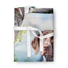 Load image into Gallery viewer, German Shorthaired Pointer Spring Path Apron – Artist-Designed Kitchen, BBQ &amp; Craft Apron