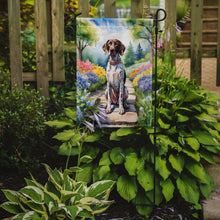 Load image into Gallery viewer, German Shorthaired Pointer Spring Path Garden Flag  – Dog-Themed Floral Outdoor Decor