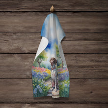 Load image into Gallery viewer, German Shorthaired Pointer Spring Path Kitchen Towel