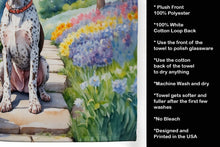 Load image into Gallery viewer, German Shorthaired Pointer Spring Path Kitchen Towel