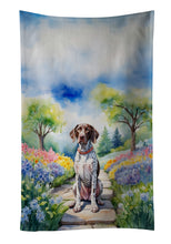 Load image into Gallery viewer, German Shorthaired Pointer Spring Path Kitchen Towel