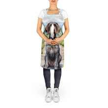 Load image into Gallery viewer, German Wirehaired Pointer Spring Path Apron – Artist-Designed Kitchen, BBQ &amp; Craft Apron