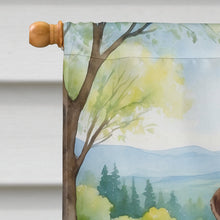 Load image into Gallery viewer, German Wirehaired Pointer Spring Path House Flag