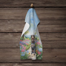 Load image into Gallery viewer, German Wirehaired Pointer Spring Path Kitchen Towel