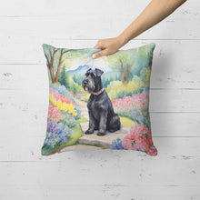 Load image into Gallery viewer, Giant Schnauzer Spring Path Throw Pillow