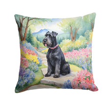 Load image into Gallery viewer, Giant Schnauzer Spring Path Throw Pillow