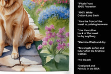 Load image into Gallery viewer, Golden Retriever Spring Path Kitchen Towel