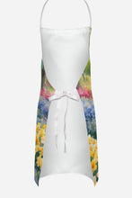 Load image into Gallery viewer, Golden Retriever Spring Path Apron – Artist-Designed Kitchen, BBQ &amp; Craft Apron