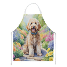 Load image into Gallery viewer, Goldendoodle Spring Path Apron – Artist-Designed Kitchen, BBQ &amp; Craft Apron