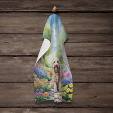 Load image into Gallery viewer, Goldendoodle Spring Path Kitchen Towel