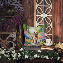 Load image into Gallery viewer, Goldendoodle Spring Path Throw Pillow