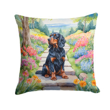 Load image into Gallery viewer, Gordon Setter Spring Path Throw Pillow
